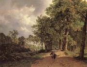 Barend Cornelis Koekkoek View of a Park oil